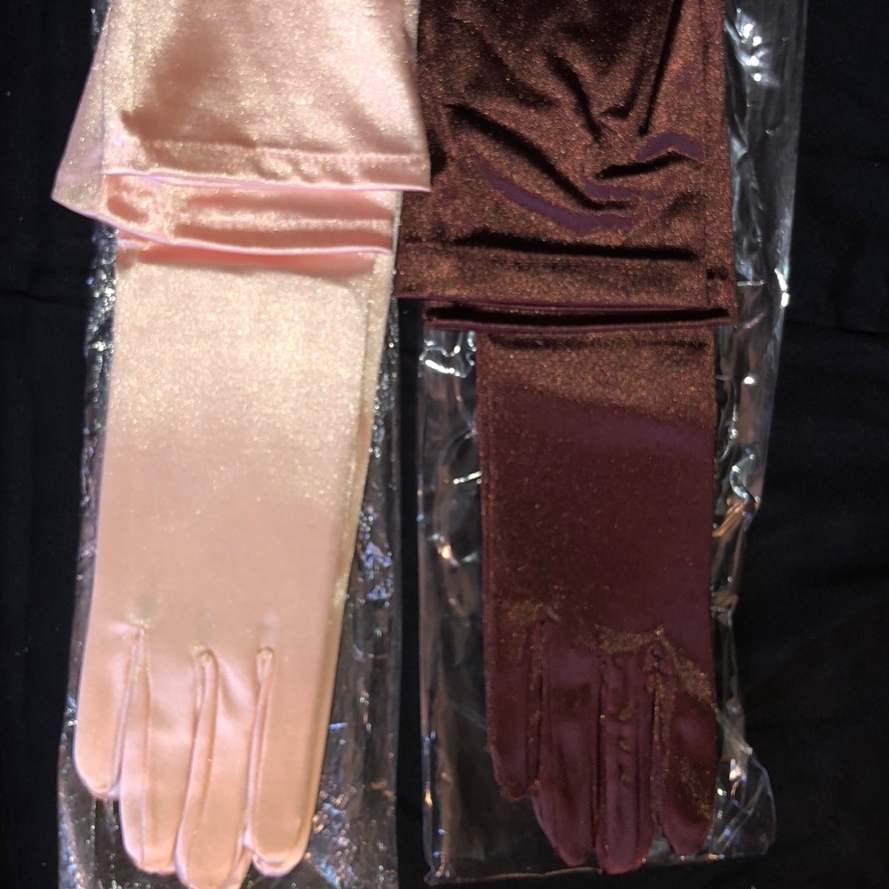 Extra Long Length Gloves Brown